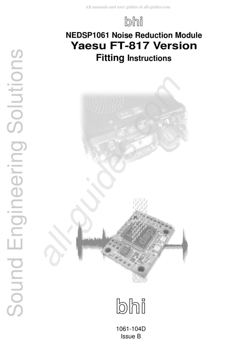 Yaesu NEDSP1061 Fitting instructions
