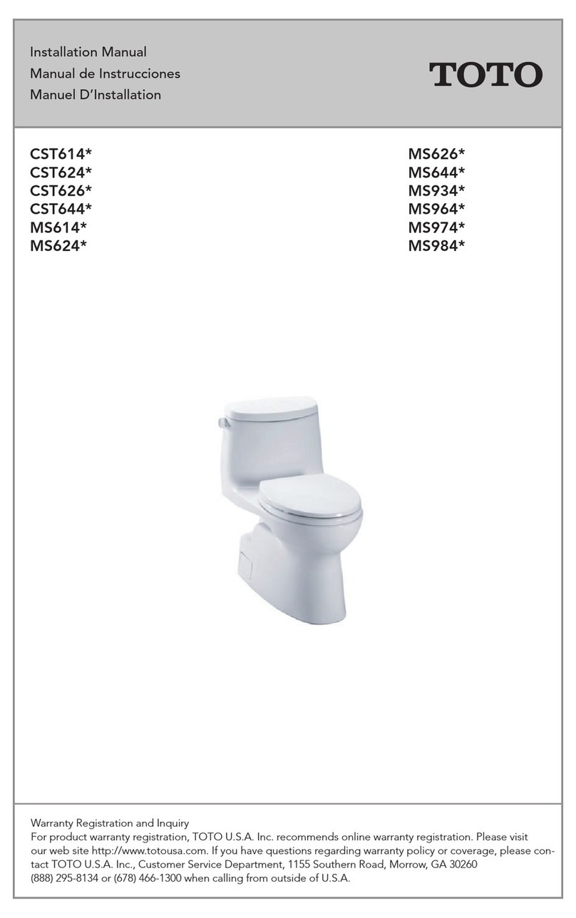 Toto CST624 Series User manual