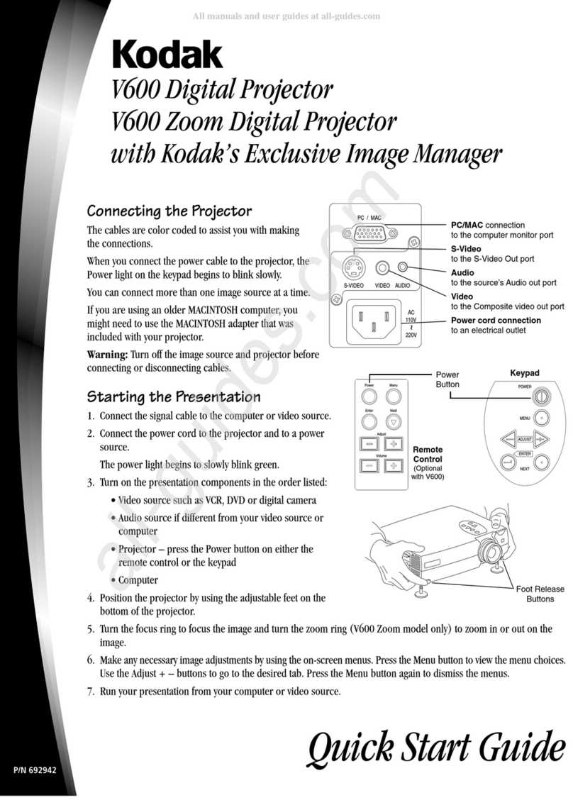 Kodak V600 User manual