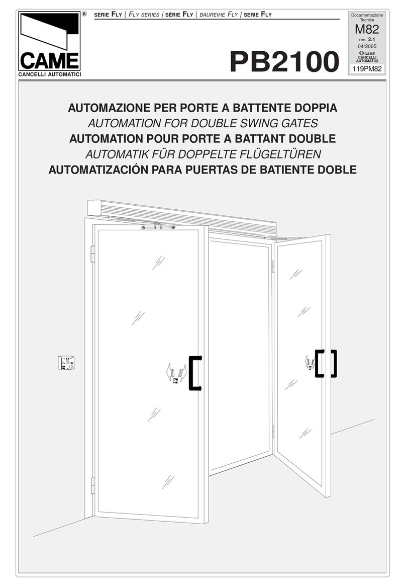 CAME PB2100 manual
