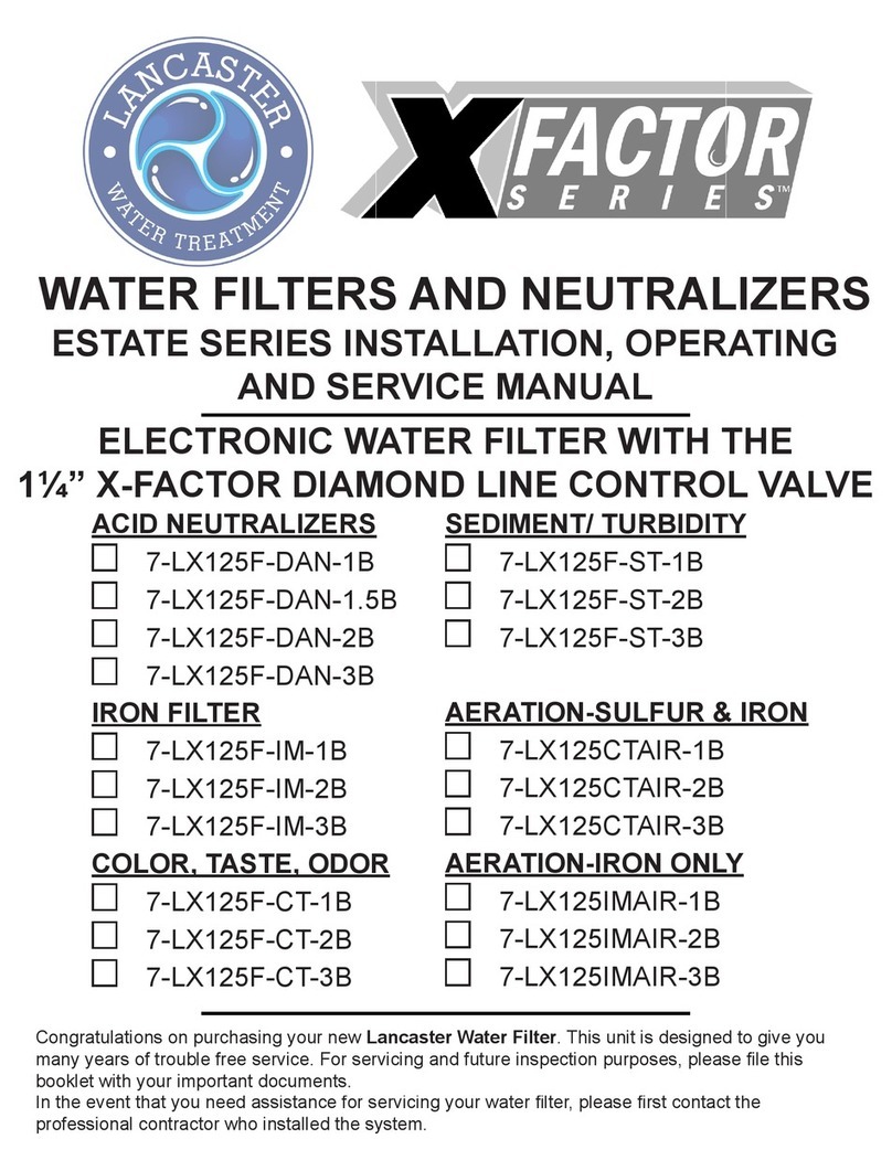 Lancaster XFACTOR 7-LX125F-DAN-1B Installation, operating and service manual Lancaster XFACTOR 7-LX125F-DAN-1B Installation, operating and service manual