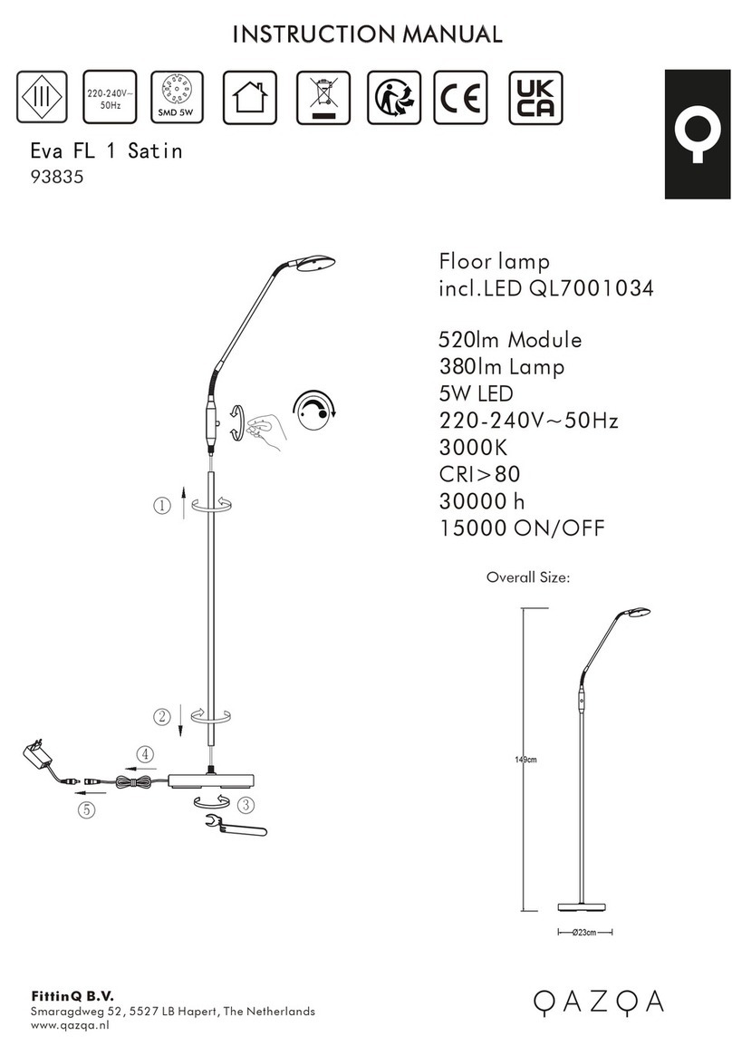 Qazqa Eva FL 1 Satin User manual