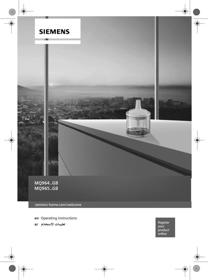 Siemens MQ965 GB Series User manual