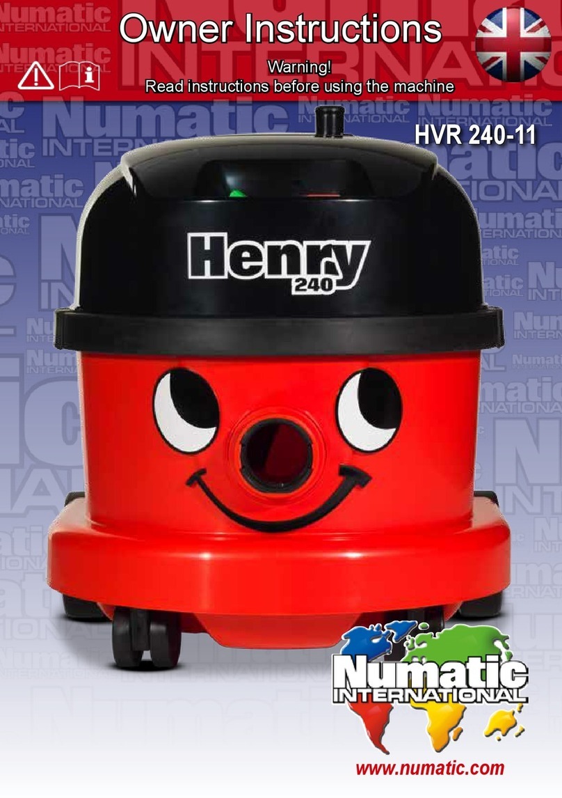 Numatic HVR 240-11 User manual