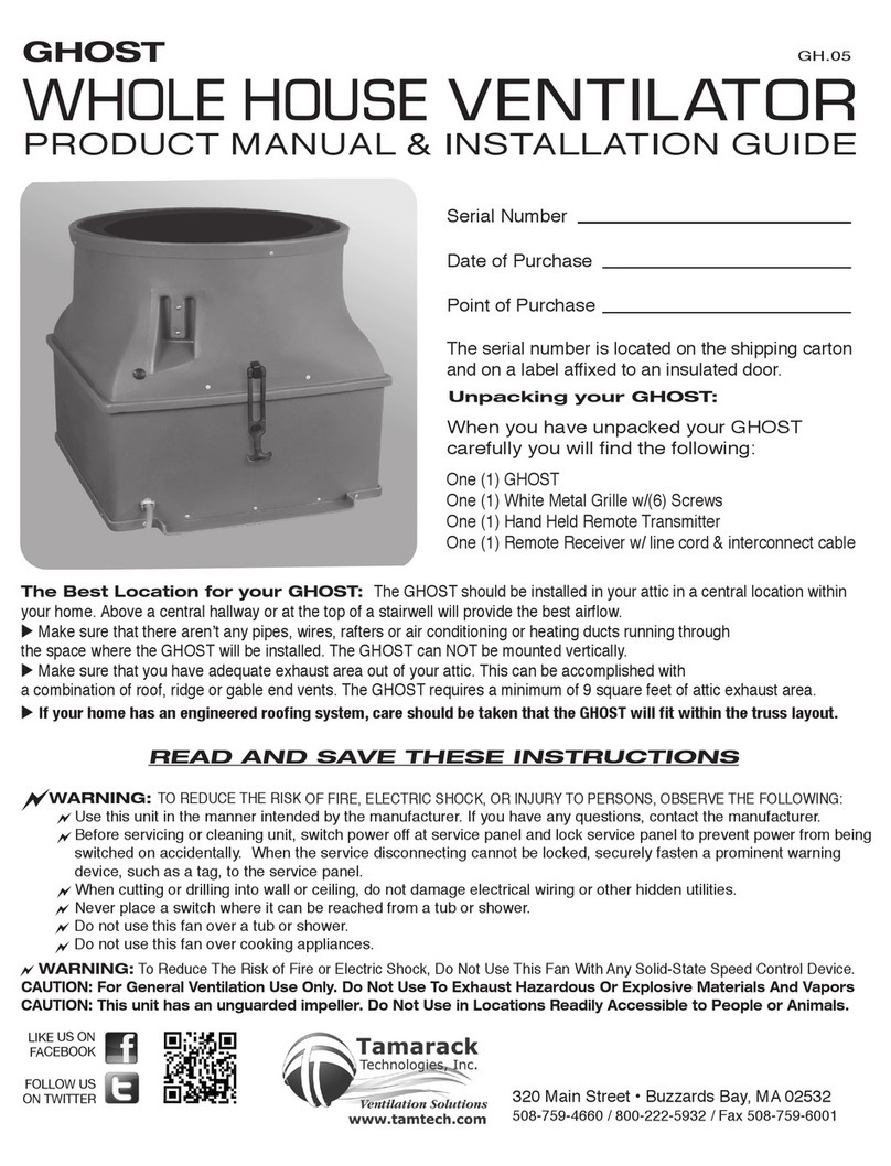 Tamarack Technologies GH.05 Product manual & installation guide