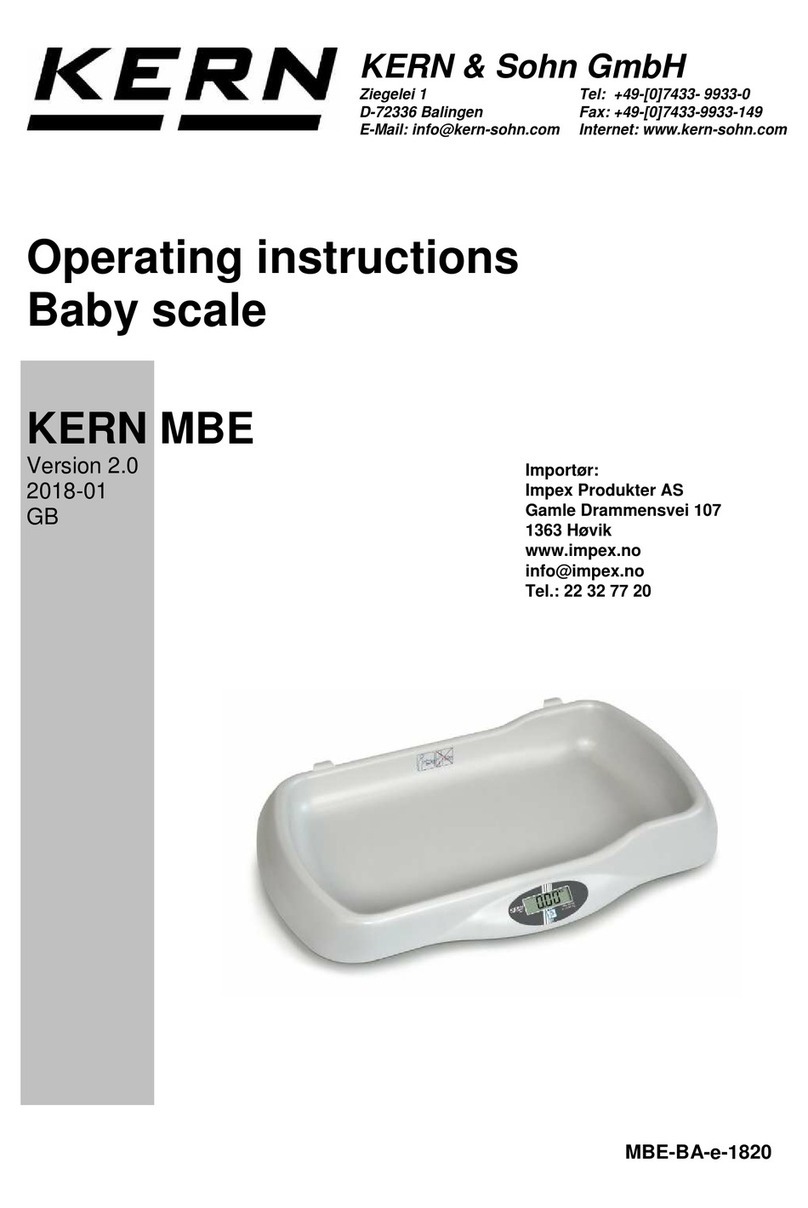 KERN&SOHN MBE-BA-e-1820 User manual KERN&SOHN MBE-BA-e-1820 User manual