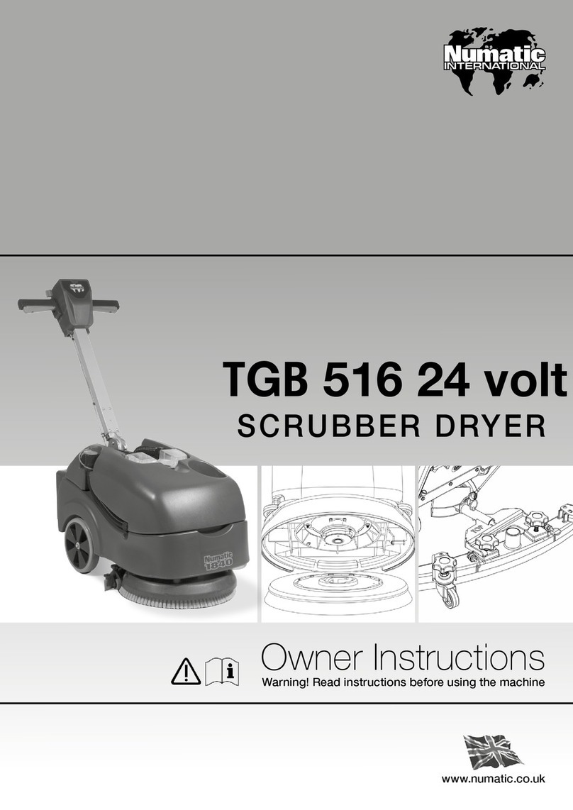 Numatic TGB 516NX Owner's instructions