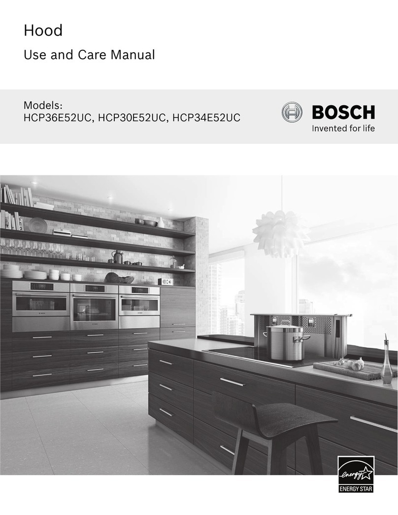 Bosch HCP34E52UC use and care manual