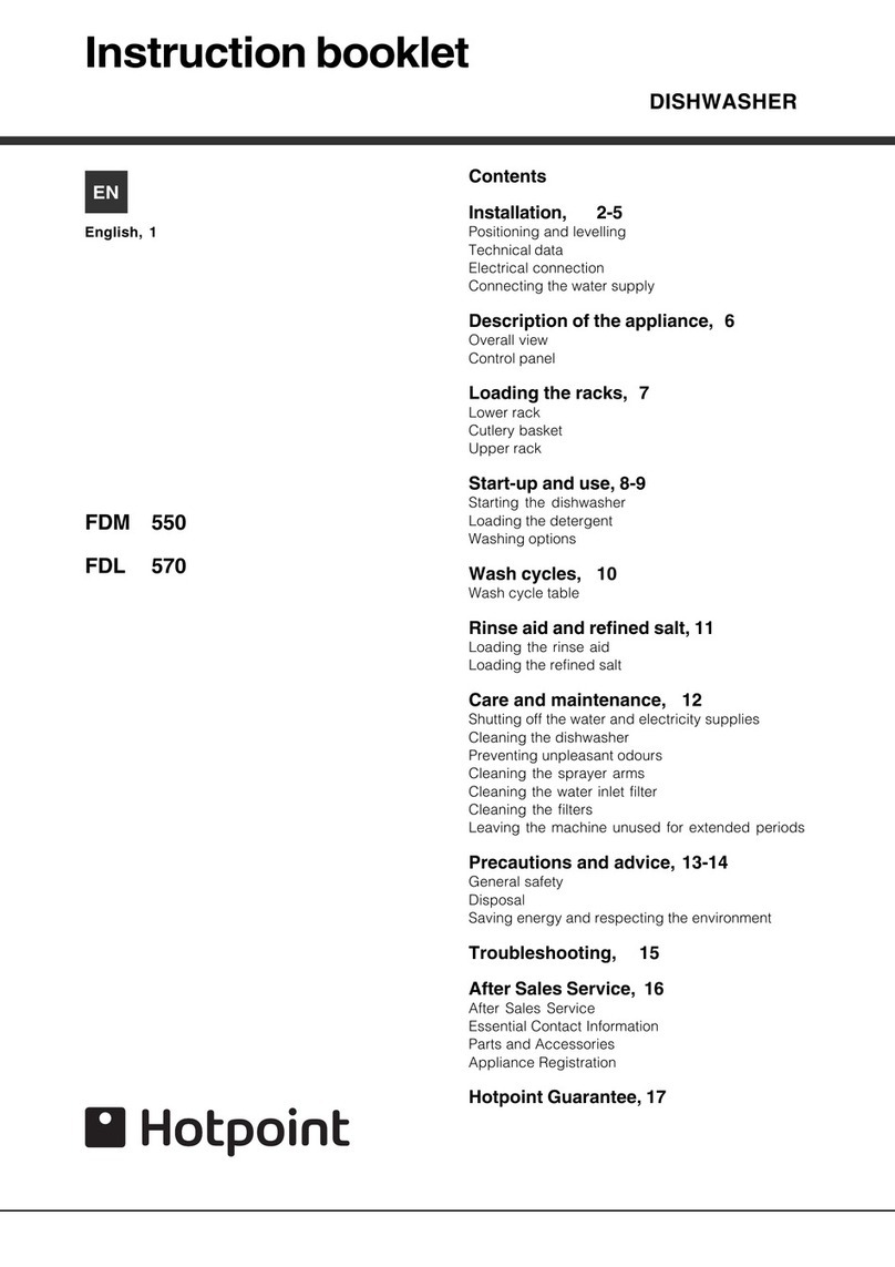 Hotpoint FDL570 User manual Hotpoint FDL570 User manual