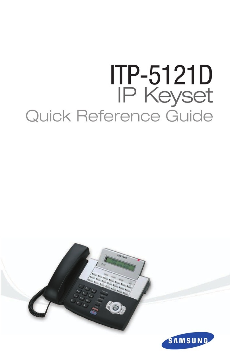 Samsung OfficeServ ITP-5121D User manual