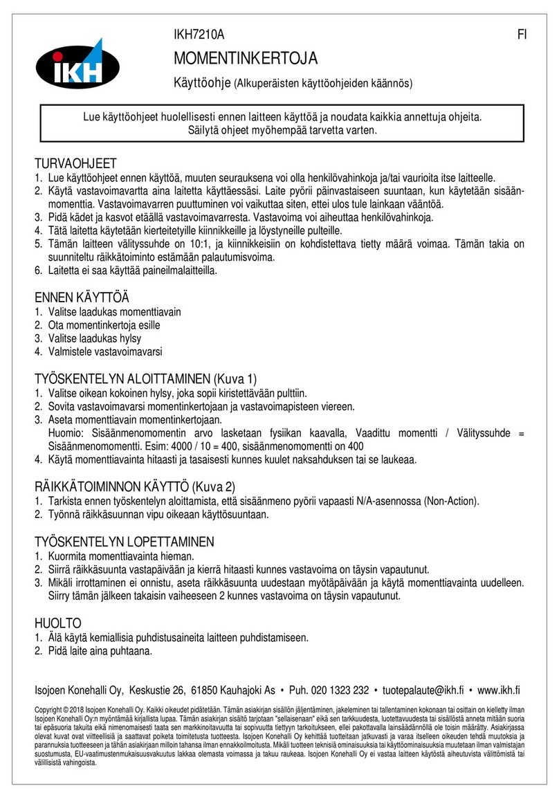 IKH IKH7210A instruction manual
