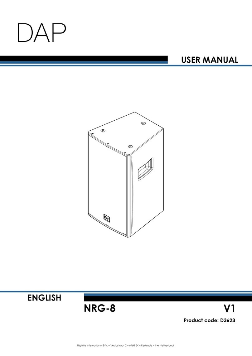 DAPAudio NRG-8 User manual