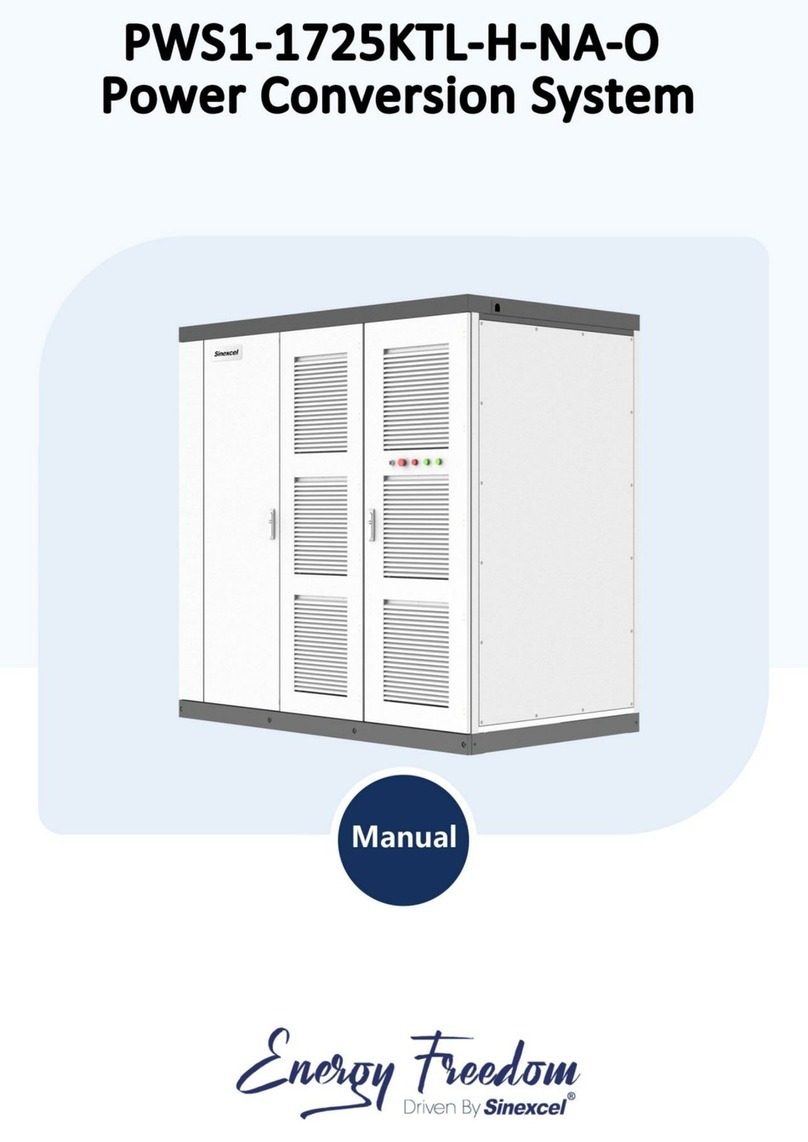 Sinexcel Energy Freedom PWS1-1725KTL-H-NA-O manual