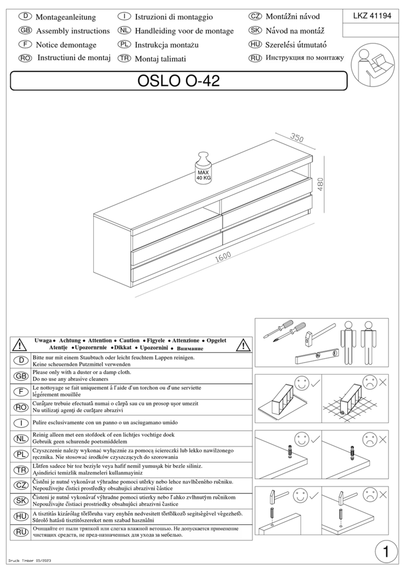 Woltra OSLO O-42 Assembly instructions Woltra OSLO O-42 Assembly instructions