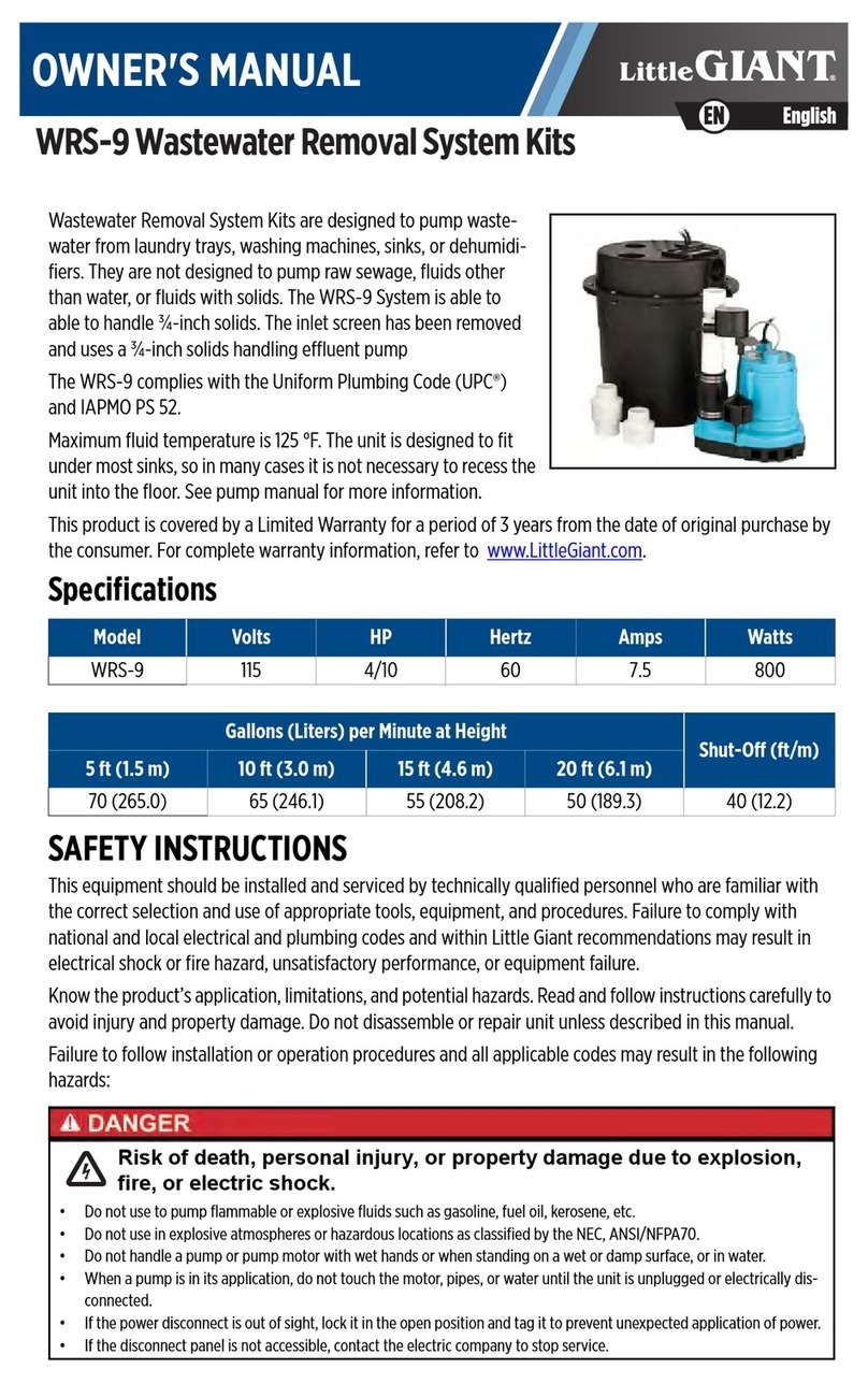 Little Giant WRS-9 User manual