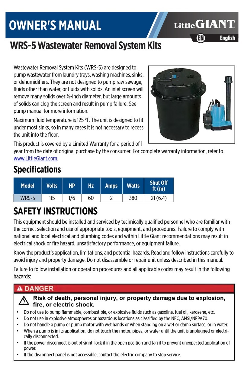 Little Giant WRS-5 owner's manual
