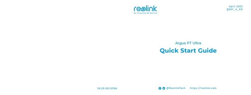 Reolink Argus PT Ultra User manual