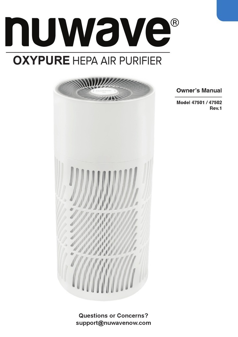 NuWave OXYPURE 47501 owner's manual