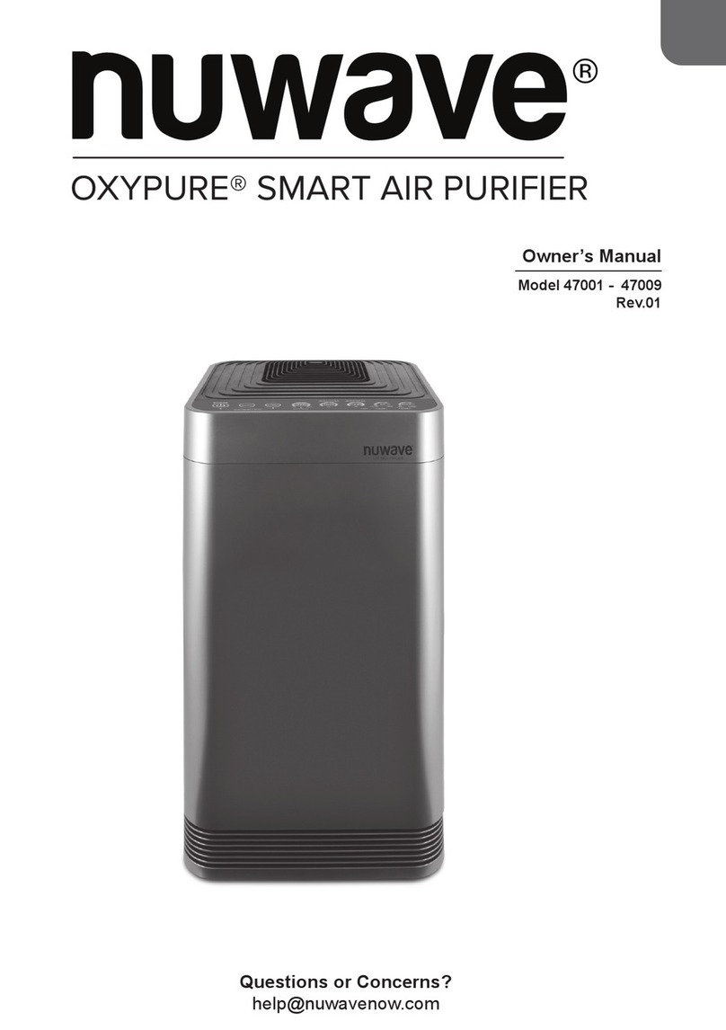 NuWave OXYPURE 47001 owner's manual