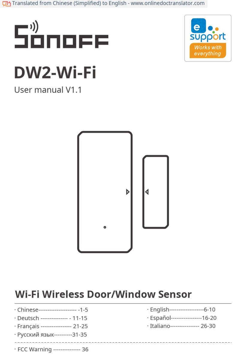 Sonoff DW2-Wi-Fi User manual Sonoff DW2-Wi-Fi User manual