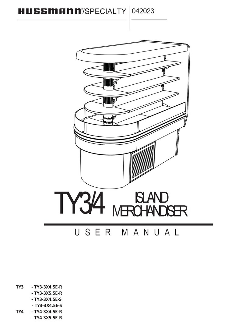 Hussmann SPECIALTY TY3-3X4.5E-R User manual