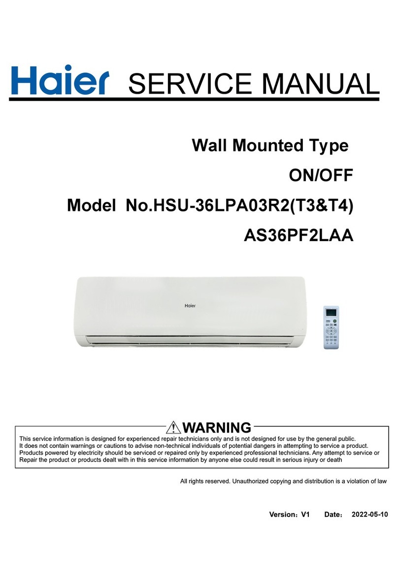 Haier HSU-36LPA03R2T3 User manual