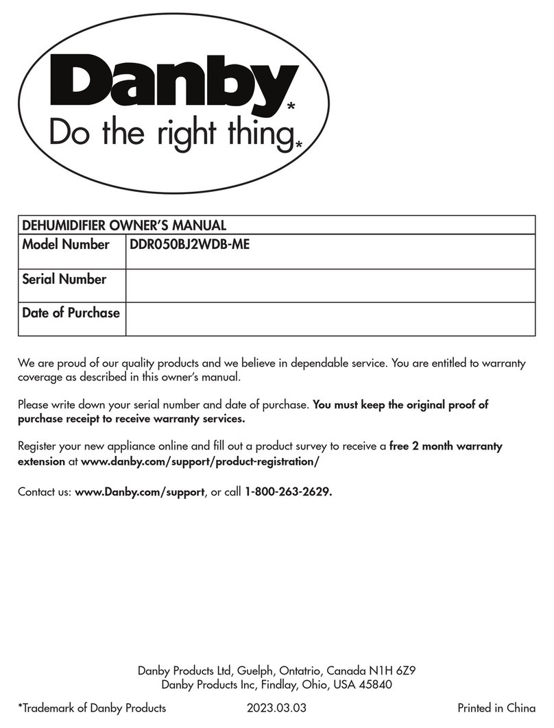 Danby DDR050BJ2WDB-ME User manual