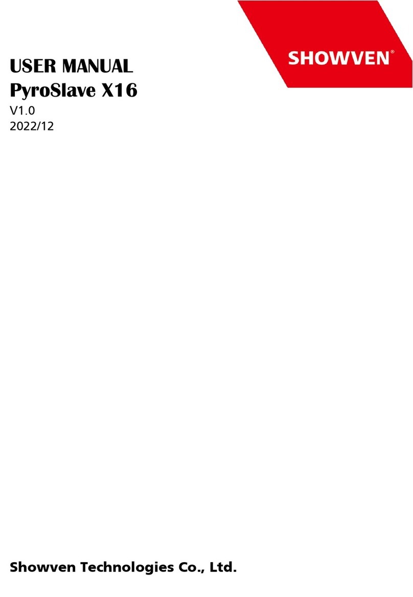 Showven PyroSlave X16 user manual