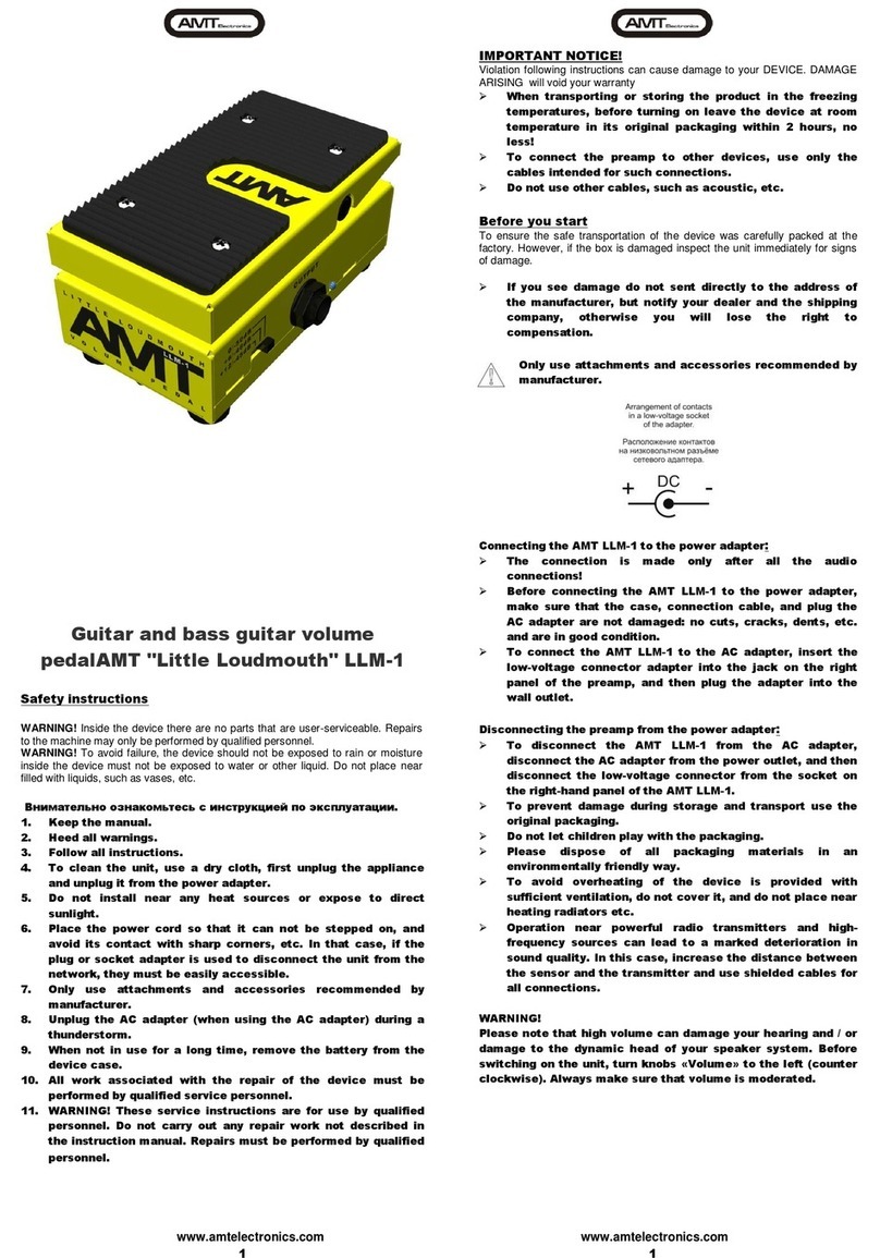 AMT Little Loudmouth LLM-1 quick start guide
