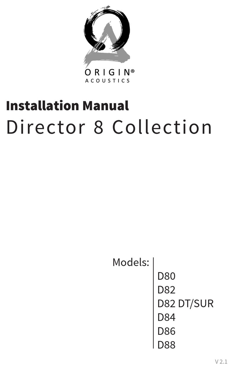 Origin Acoustics Director 8 Collection installation manual
