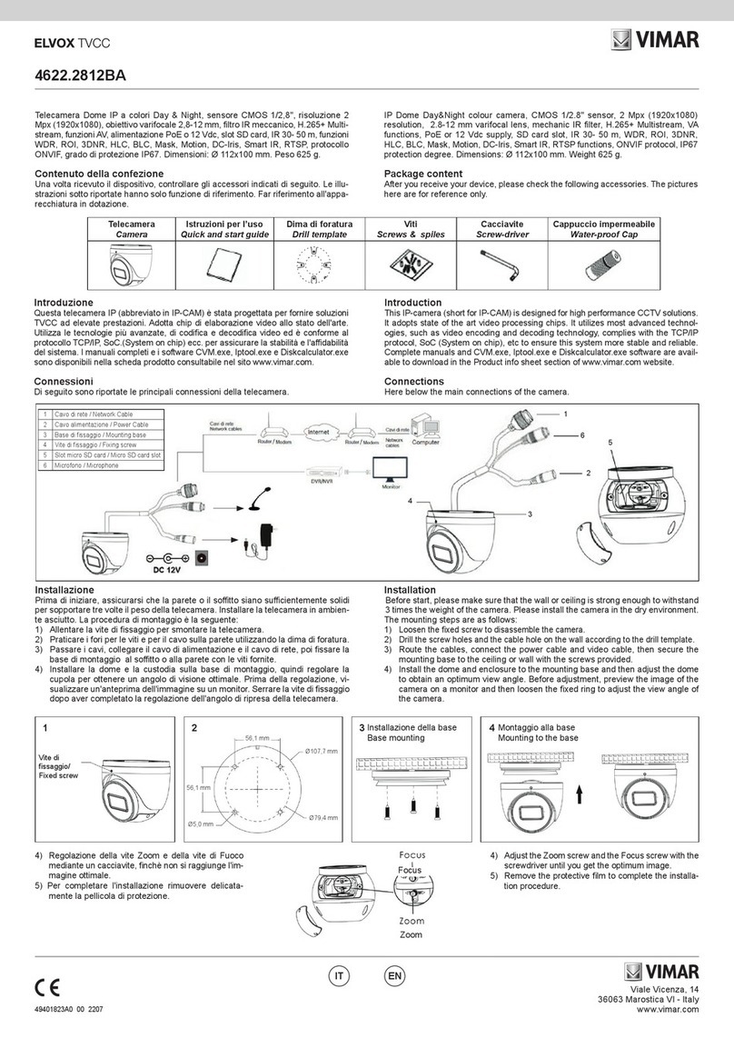 Vimar 4622.2812BA User manual