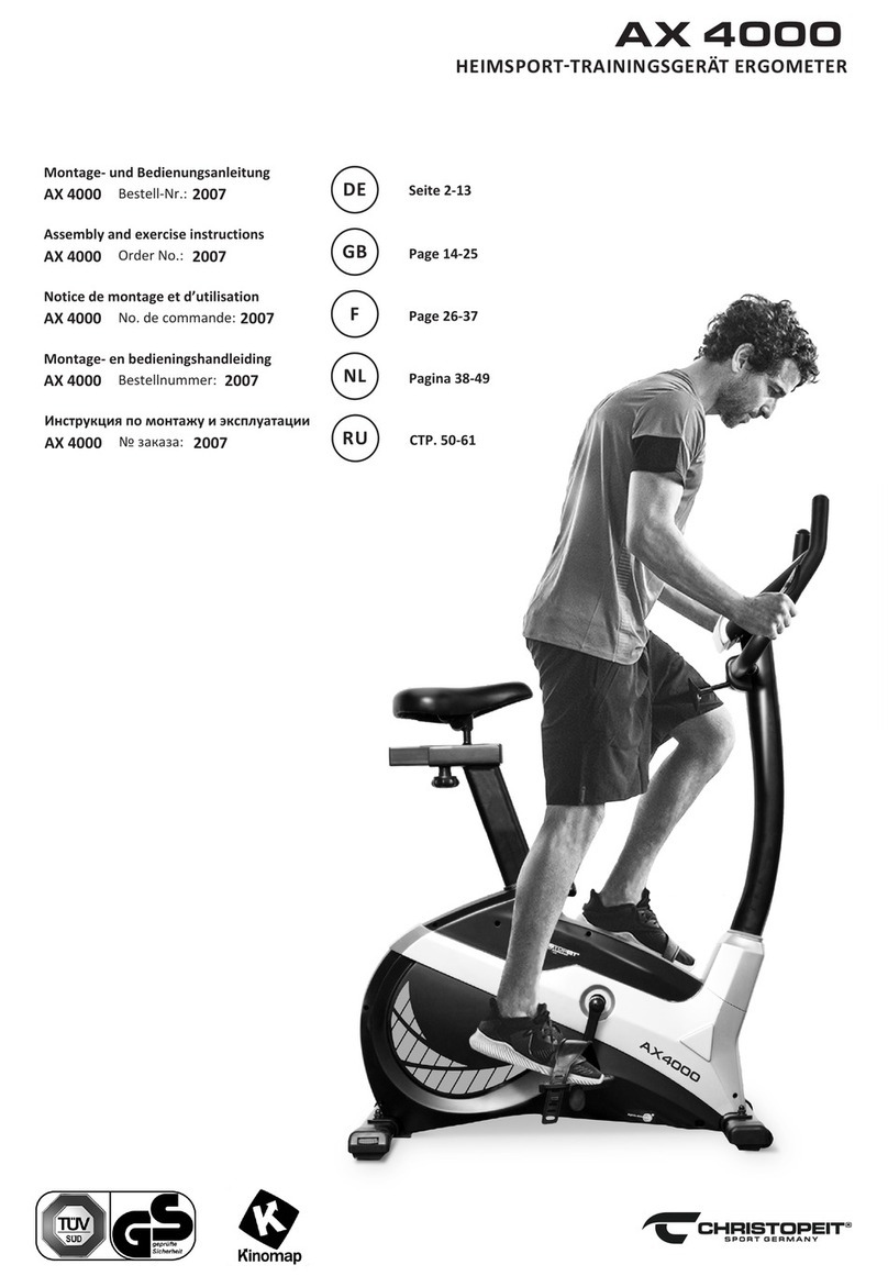 Christopeit Sport AX 4000 Assembly and exercise instructions