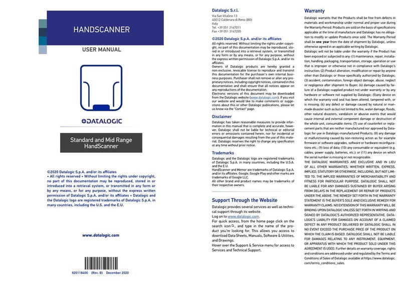 Datalogic HS7500 User manual