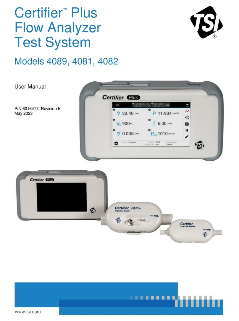 TSI Instruments Certifier Plus User manual