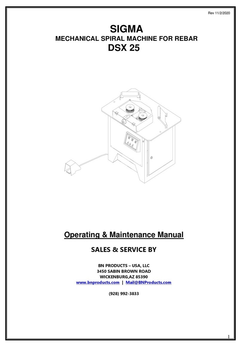 BN Products SIGMA DSX 25 Installation and operation manual BN Products SIGMA DSX 25 Installation and operation manual