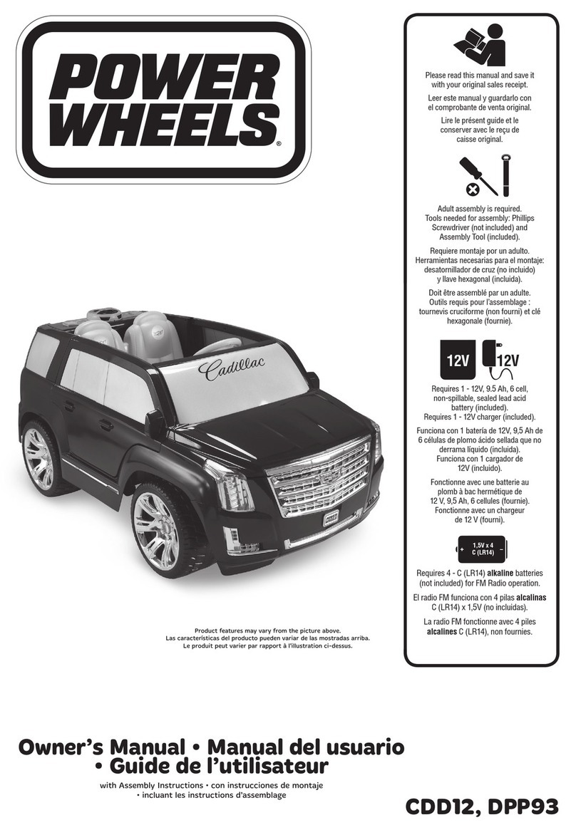 Power Wheels CDD12 owner's manual