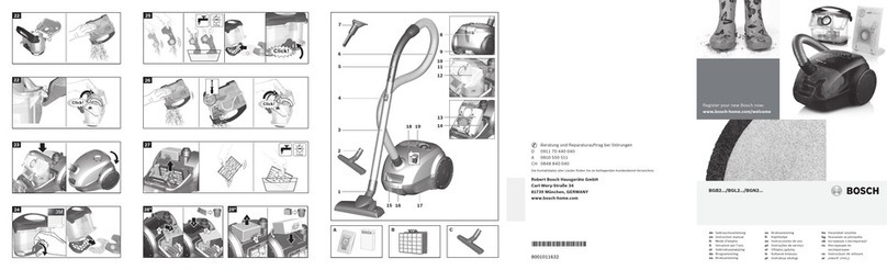 Bosch BGL2B1328 instruction manual