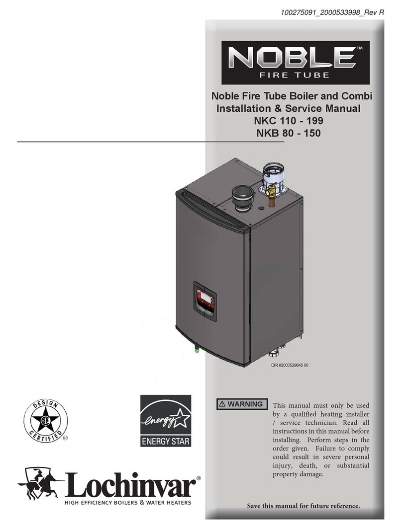 Lochinvar NOBLE NKC 110-199 Installation & service manual