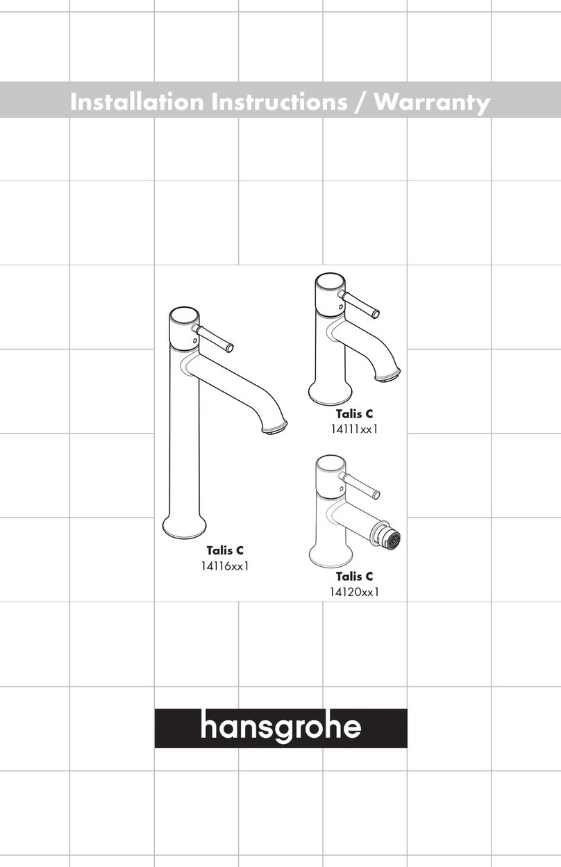 Hans Grohe Talis C 14111 1 Series Installation guide
