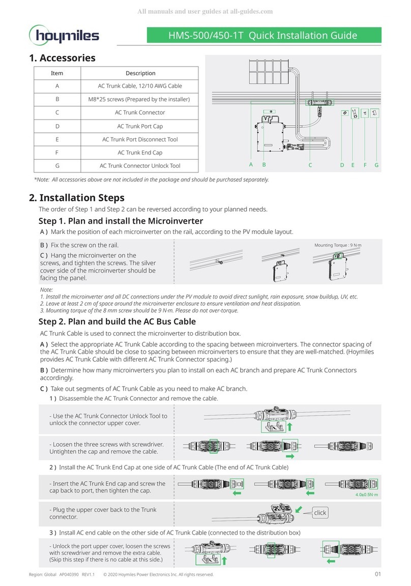Hoymiles HMS-450-1T Quick installation guide