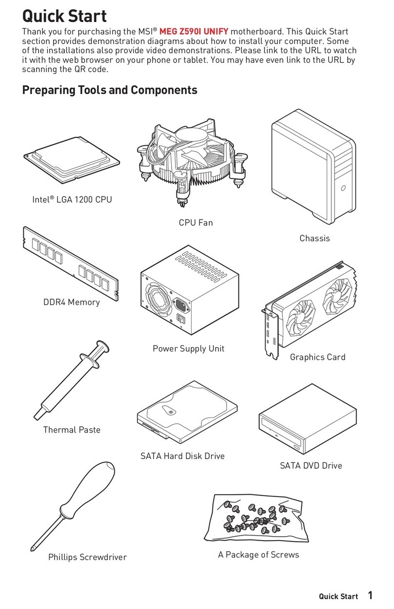 MSI MEG Z590I UNIFY User manual
