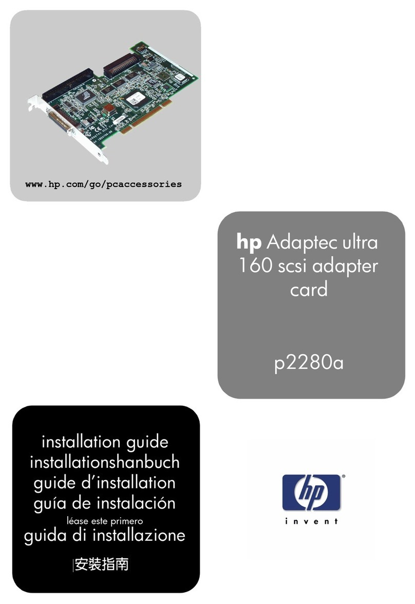 HP Adaptec ultra p2280a User manual