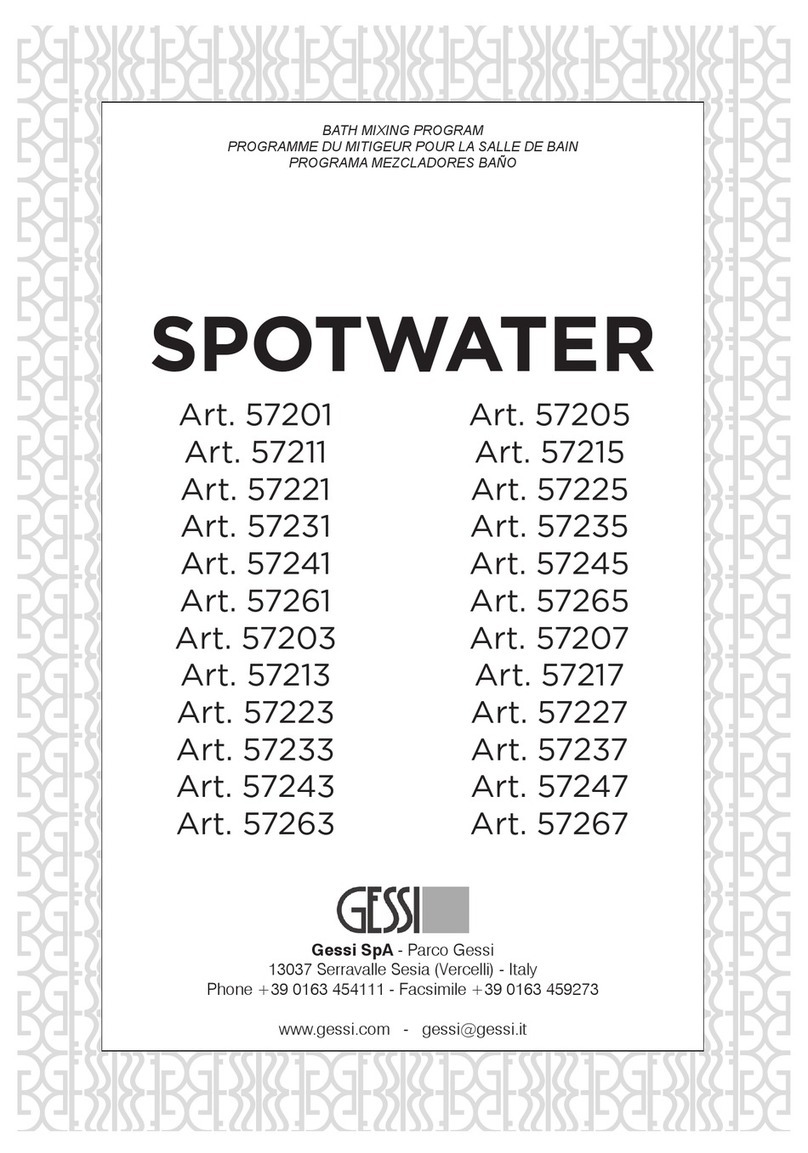 Gessi SPOTWATER 57201 User manual