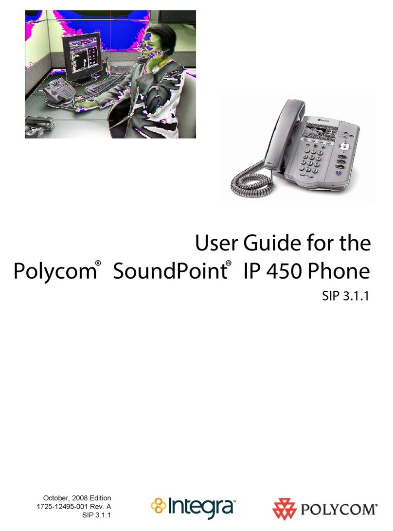 Polycom SoundPoint IP 450 User manual