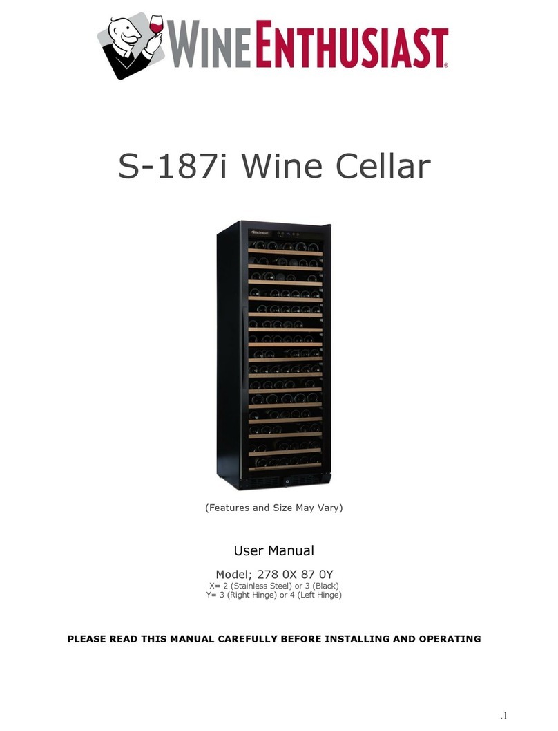 WineEnthusiast S-187i User manual