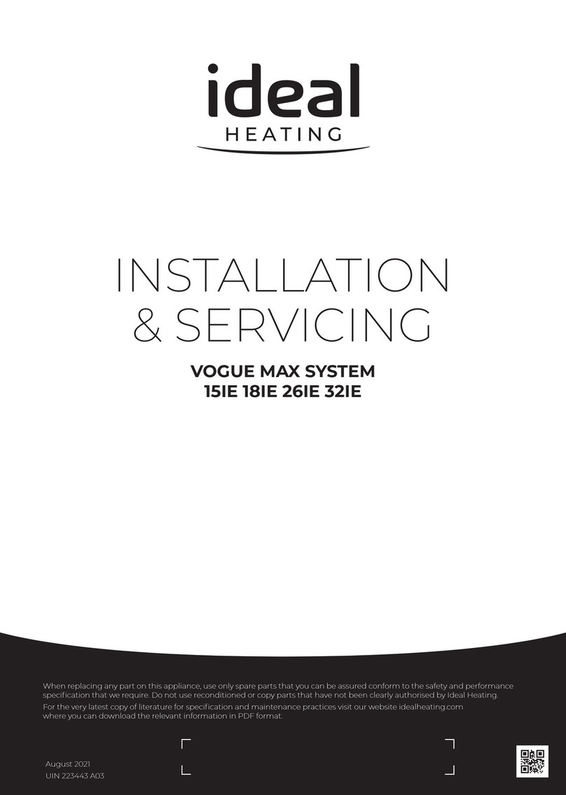 Ideal Heating VOGUE MAX SYSTEM 15IE User guide