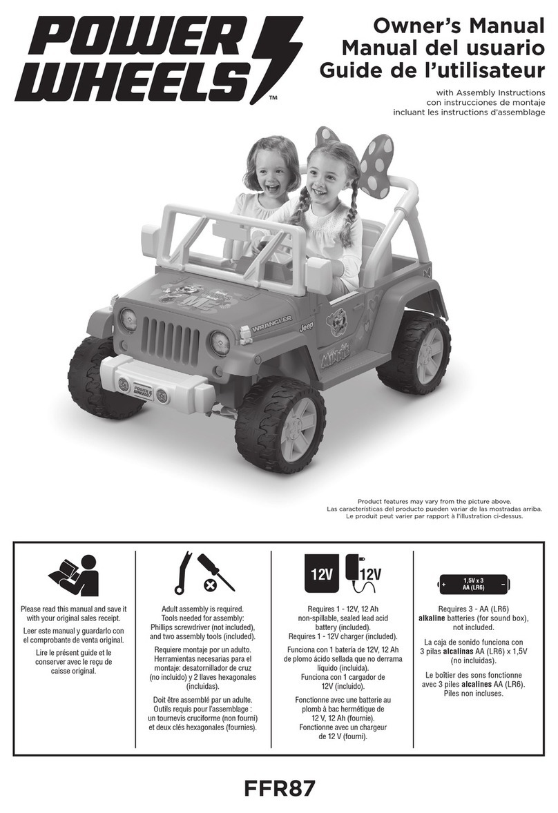 Power Wheels FFR87 owner's manual