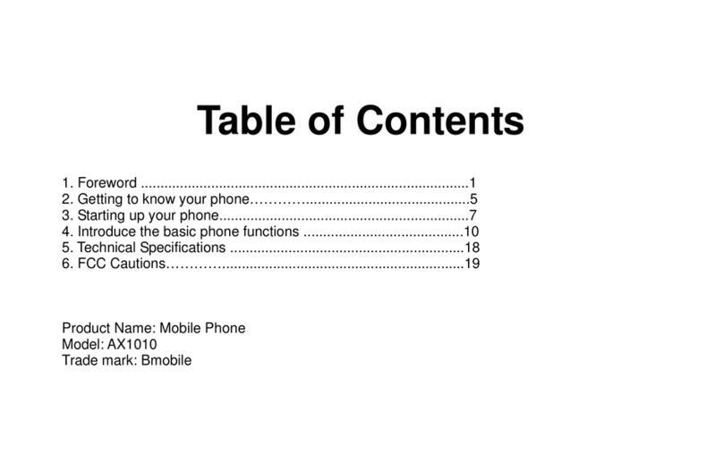 Bmobile AX1010 User manual