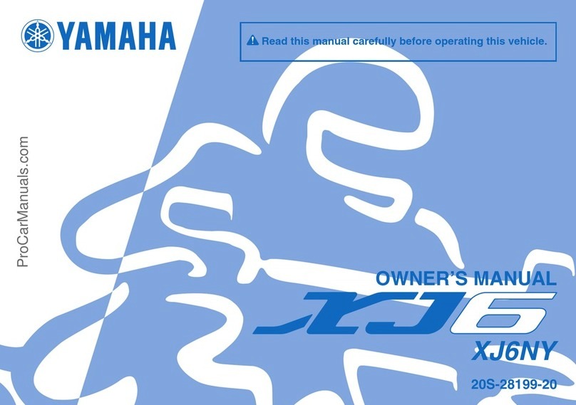 Yamaha XJ6 2008 owner's manual