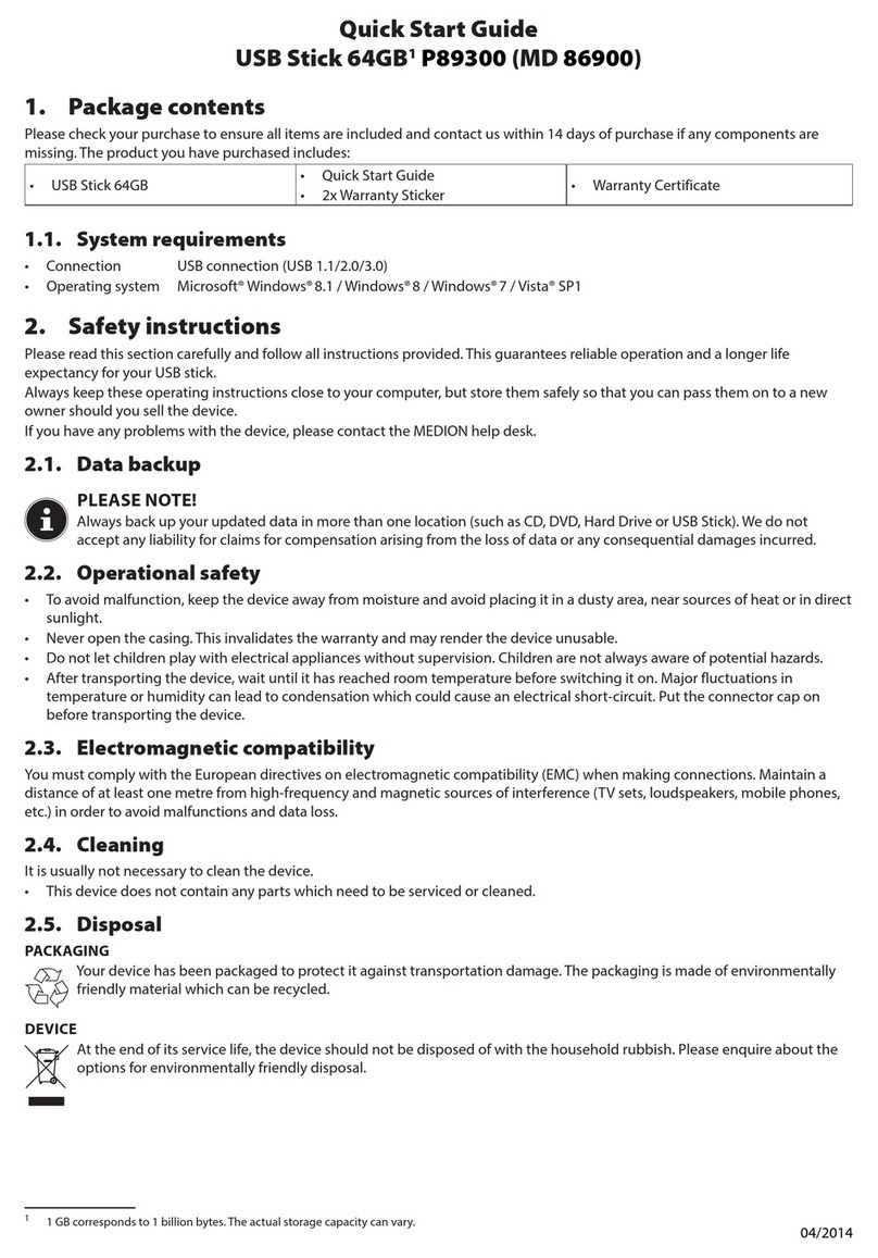 Medion P89300 quick start guide